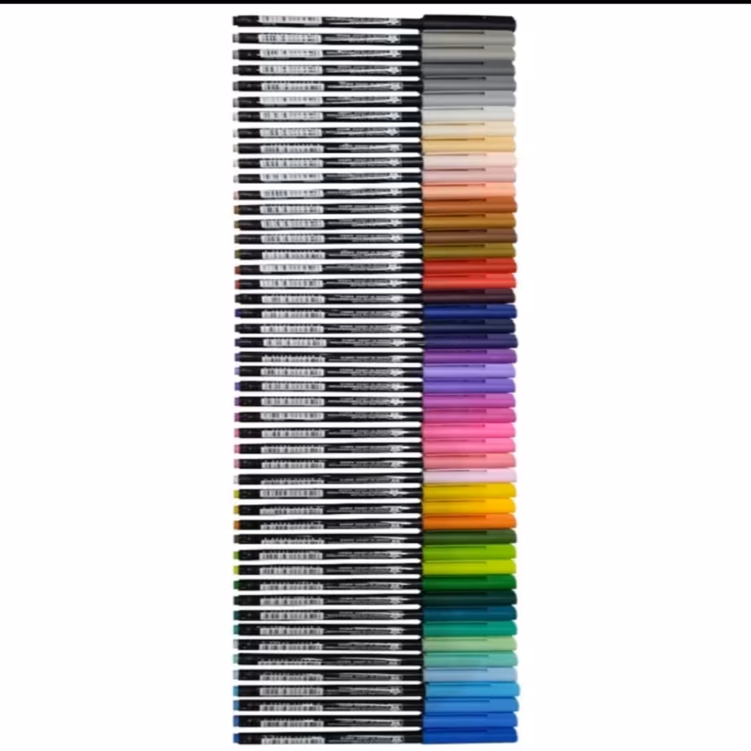 ماژیک 48 رنگ ساکورا مدل BRUSH-KOI الیاف پلی استر و قابل انعطاف مناسب طراحی