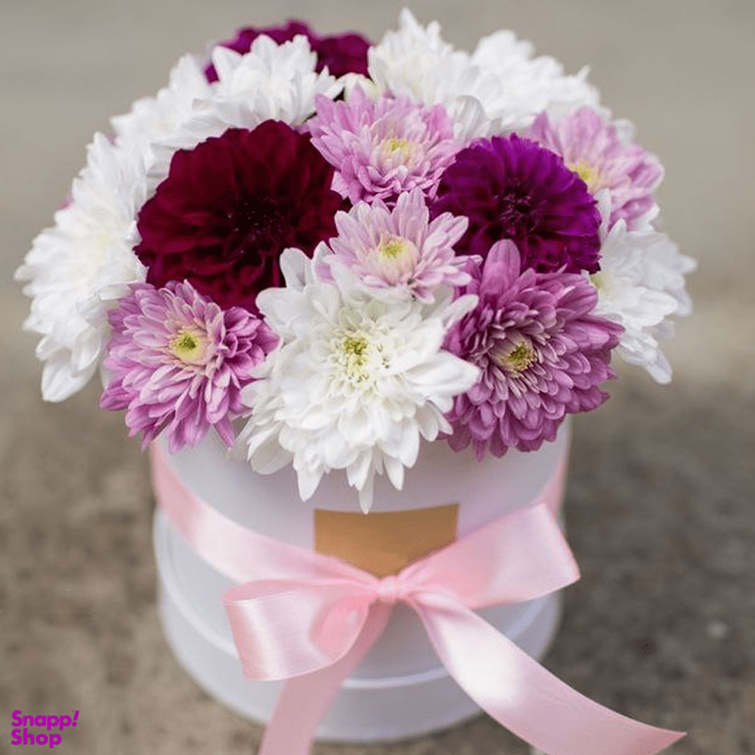 باکس گل طبیعی نسرین