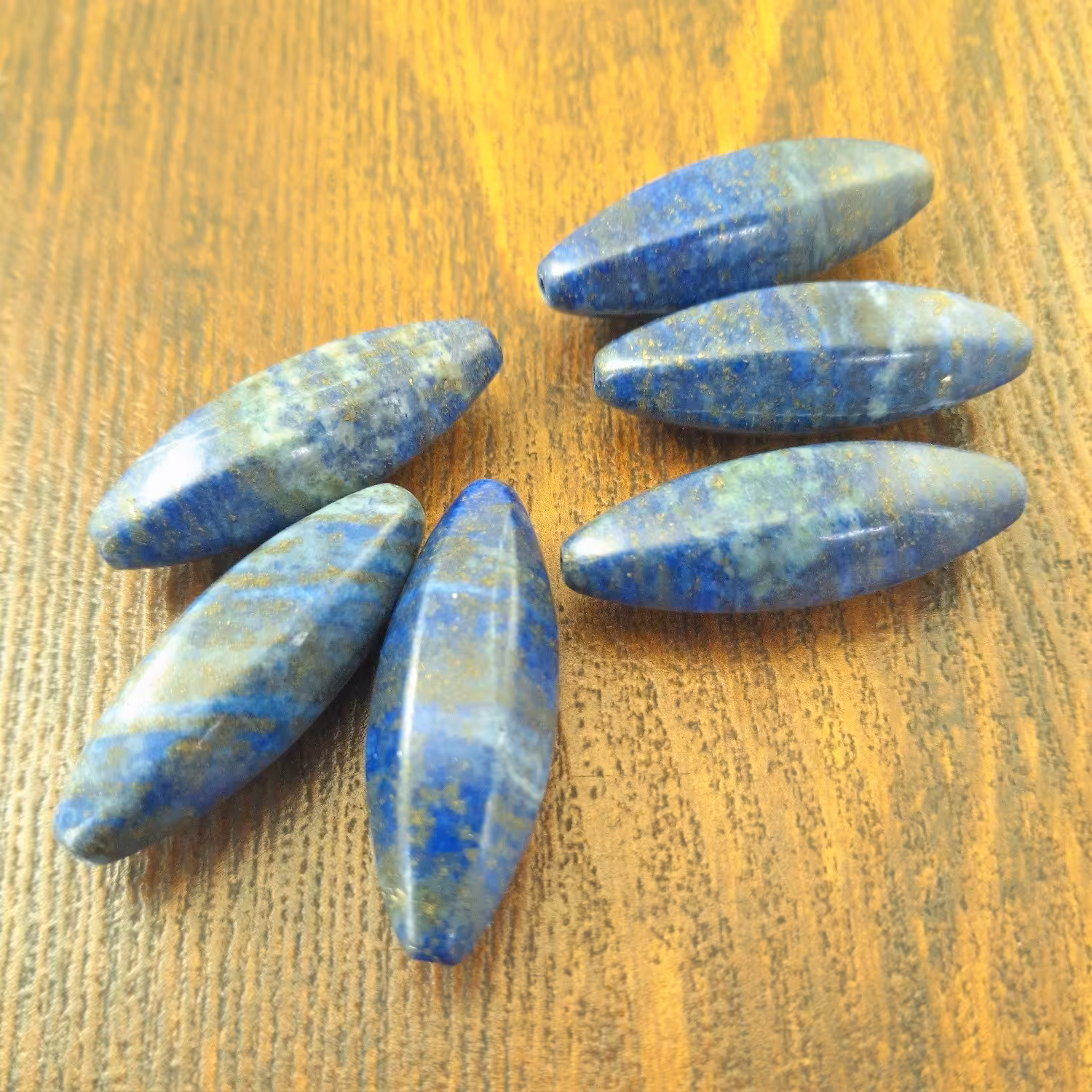 مهره لاجورد افغانستان تراش زیبا