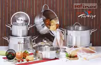 سرویس قابلمه استیل 10پارچه سافینوکس مدل ویژن جدید