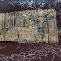 سوخته نگاری روی چوب تصویر سازی ونقاشی روی چوب 