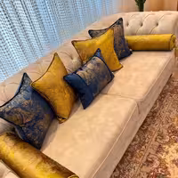 کوسن  ترمه  خردلی