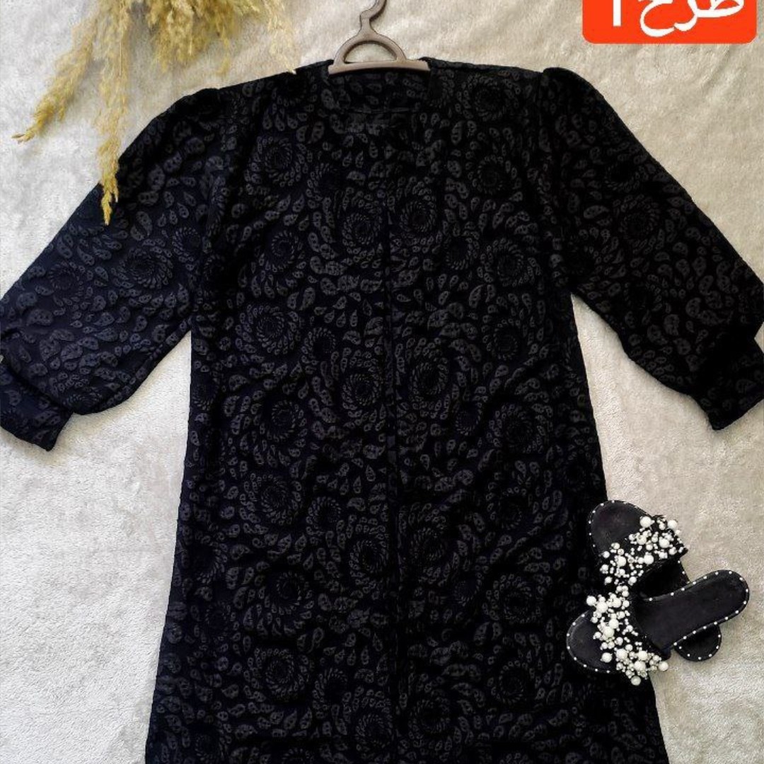 مانتو مجلسی فکورا ژاکارد