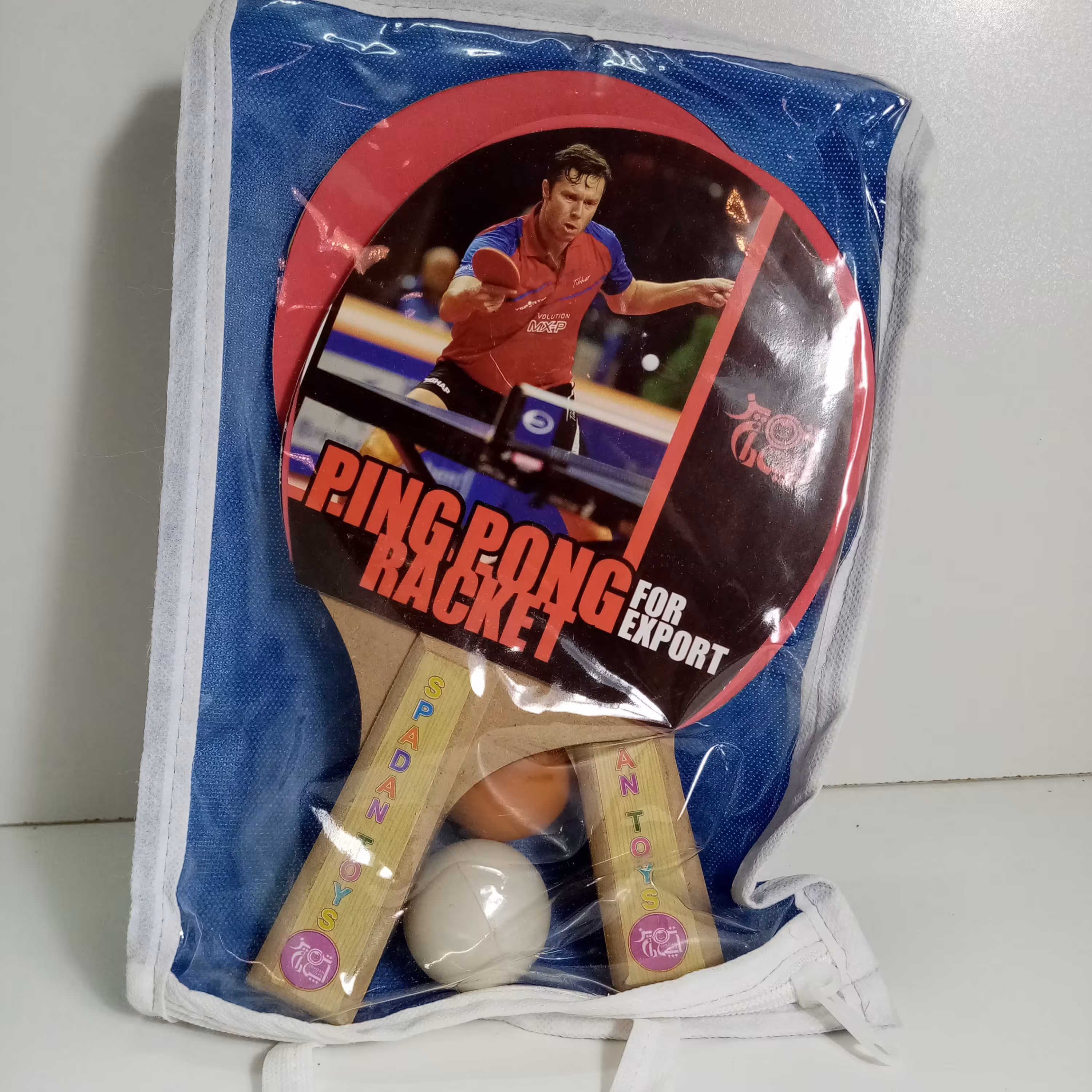 راکت پینگ پونگ 3توپ دارد