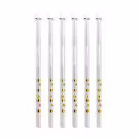 همزن شربت شیشه ای طلایی 6تایی