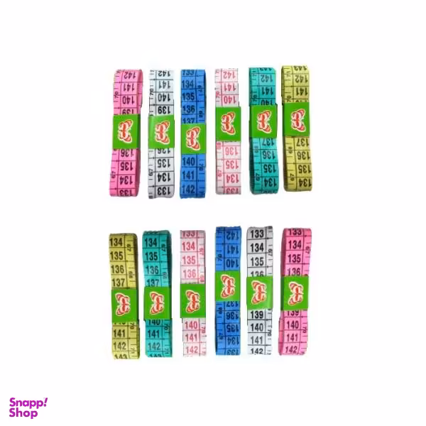 متر خیاطی مدل butt بسته 12 عددی