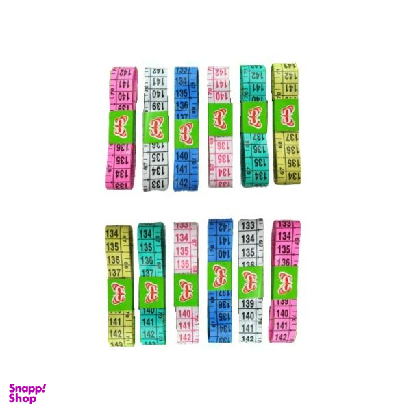 متر خیاطی مدل butt بسته 12 عددی