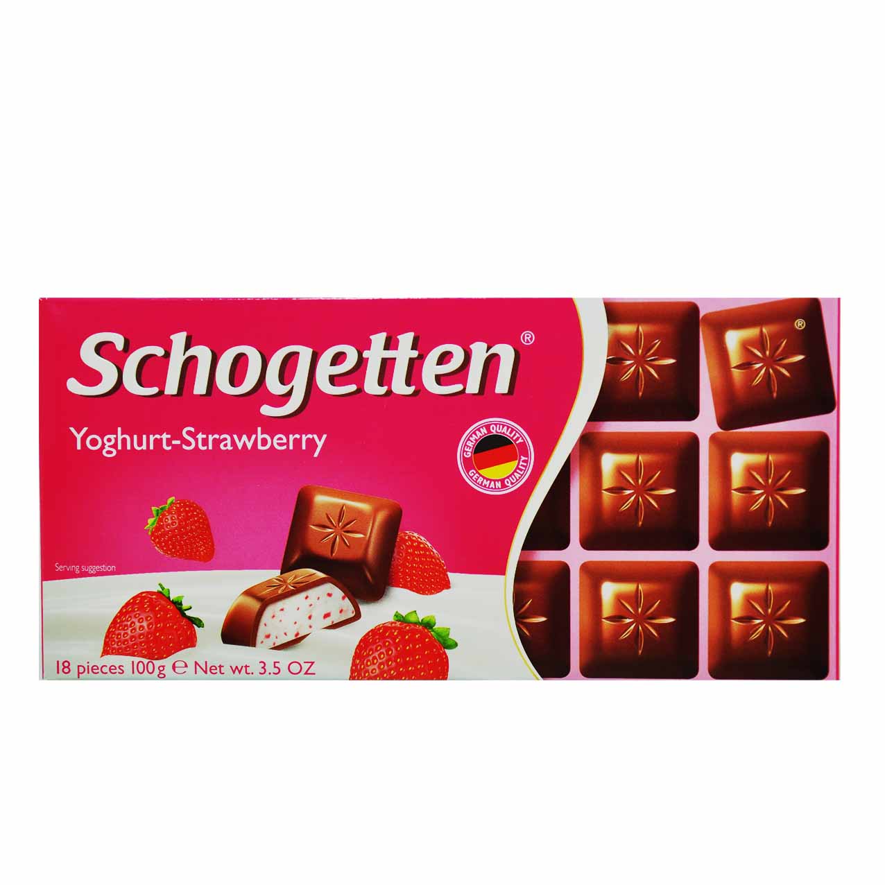 شکلات ماست و توت فرنگی 100 گرم شوگوتن - schogetten