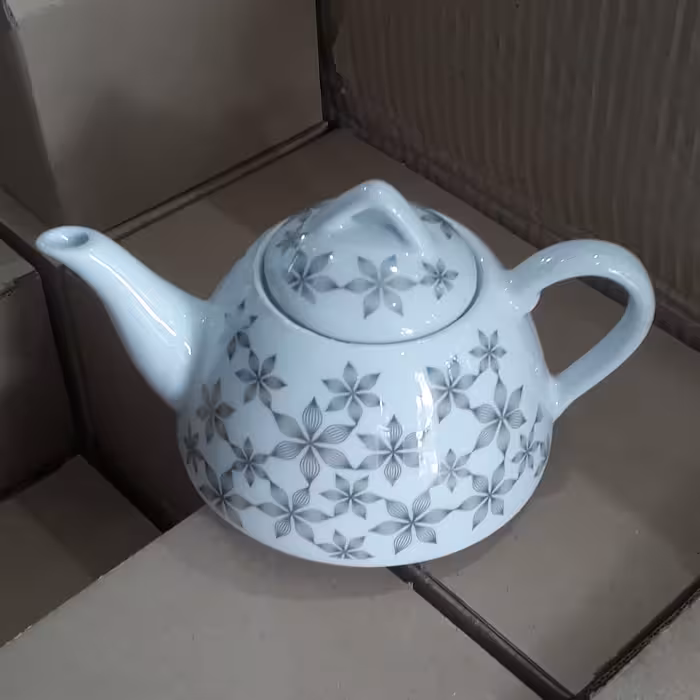 قوری چینی کف تخت لعاب درجه یک