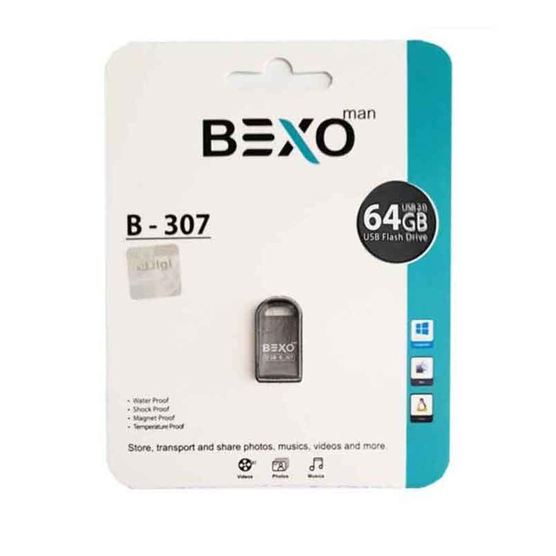 فلش 64 گیگ بکسو مدل B  307  USB 2 گارانتی مادام العمر آواتک