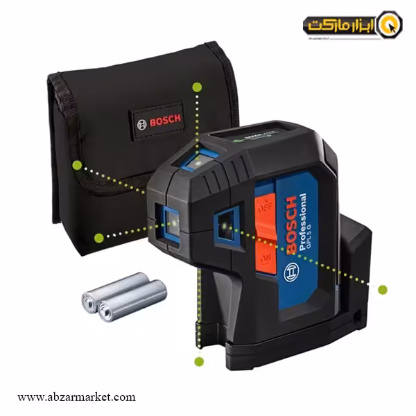 تراز لیزری بوش نقطه زن نور سبز مدل GPL 5 G