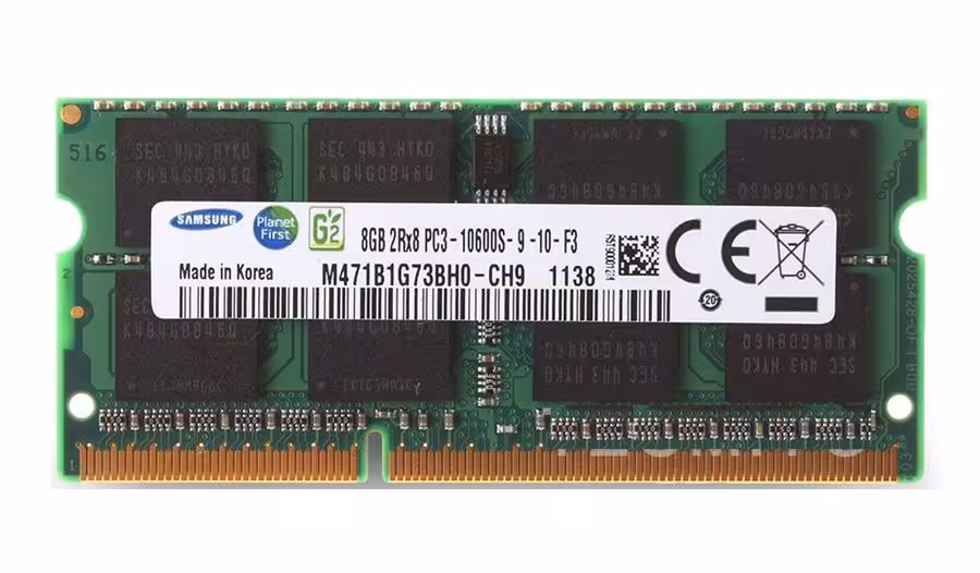 رم لپ تاپ DDR3 سامسونگ با حافظه 8 گیگابایت و فرکانس 1333 مگاهرتز