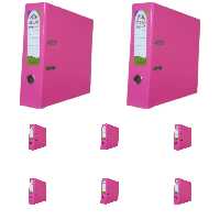 زونکنA4 سلفونی لبه فلزی تیگل دار  صورتی( بسته 8 عددی)