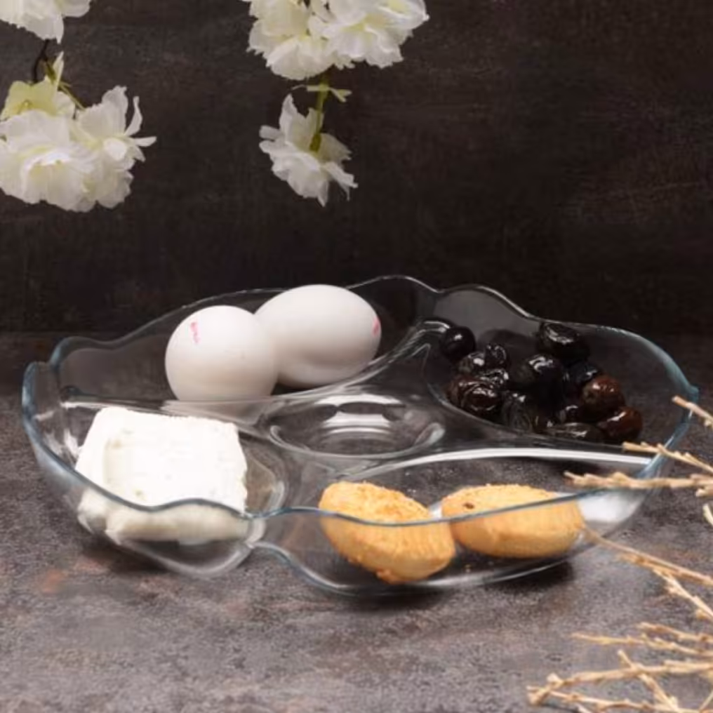 اردورخوری پاشا باغچه  جنس بلور ساخت ترکیه سبک و زیبا