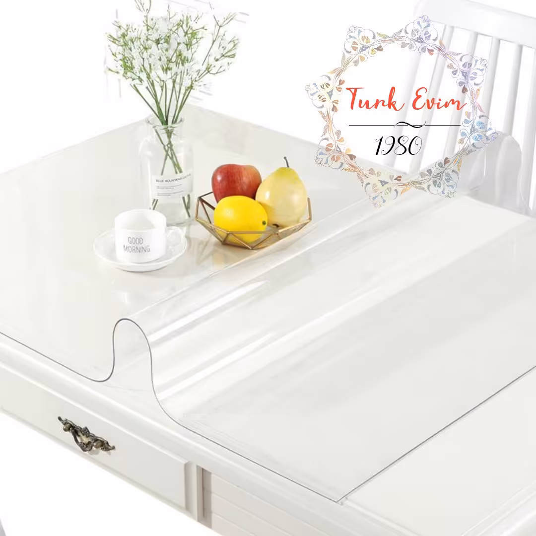 طلق رومیزی ( 140 در 380 سانت )شفاف 2میل محصول نیل ترکیه