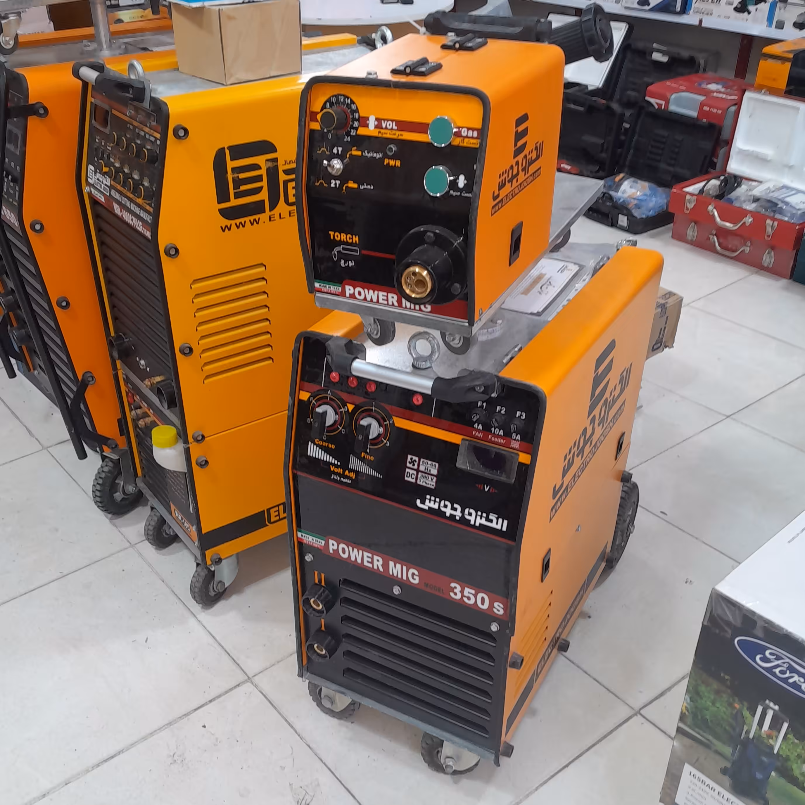 دستگاه جوش co2 هواخنک 350امپر الکتروجوش باگارانتی 1ساله