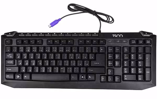 کیبورد PS2 تسکو مدل TK 8024TSCO TK 8024 PS2 Wired Keyboard
