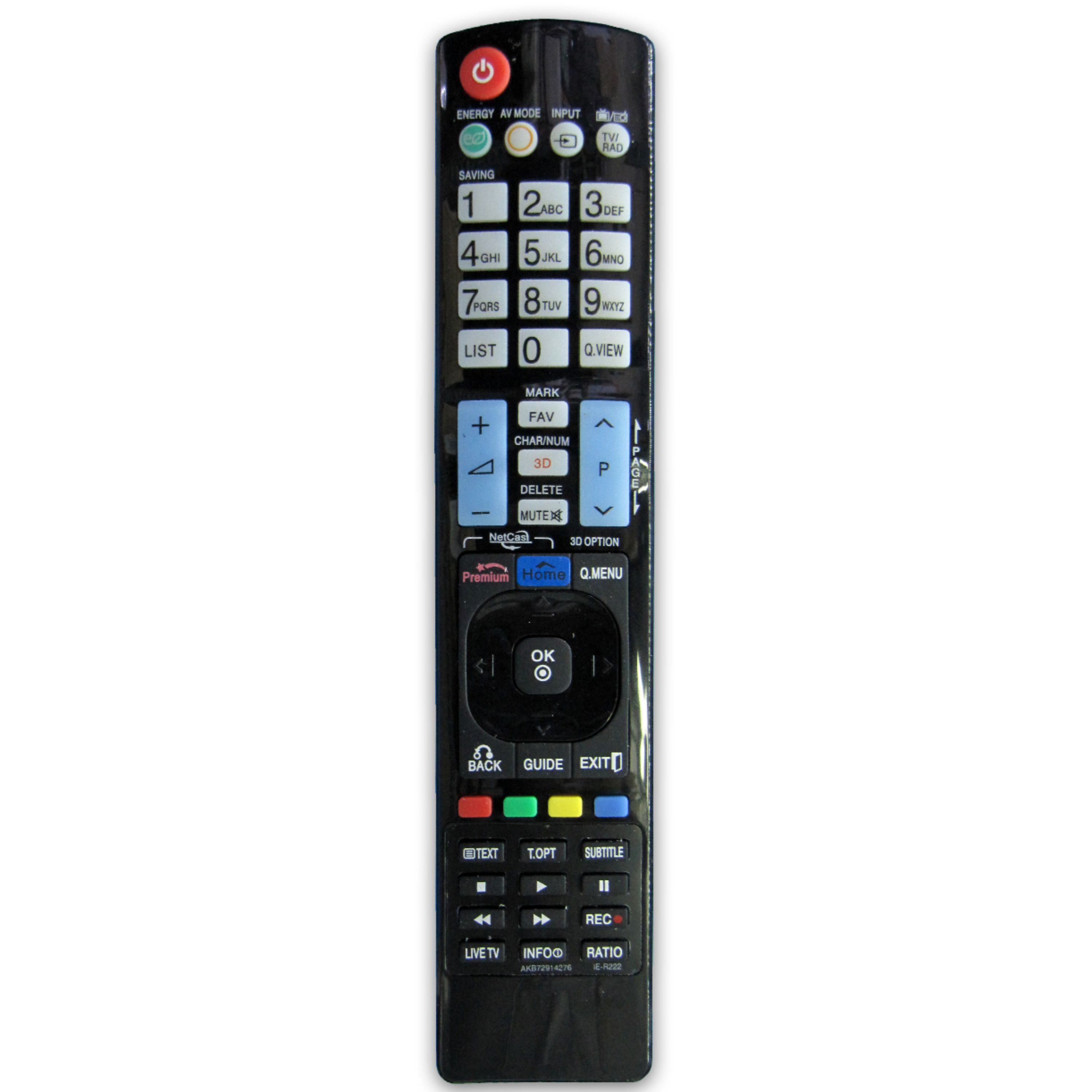 کنترل تلویزیون ال ای دی LED ال جی مدل AKB72914276 (طرح 510)