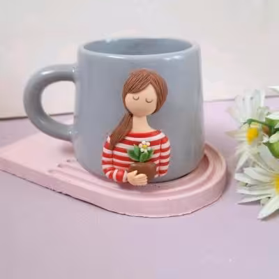 ماگ دختر طبیعت