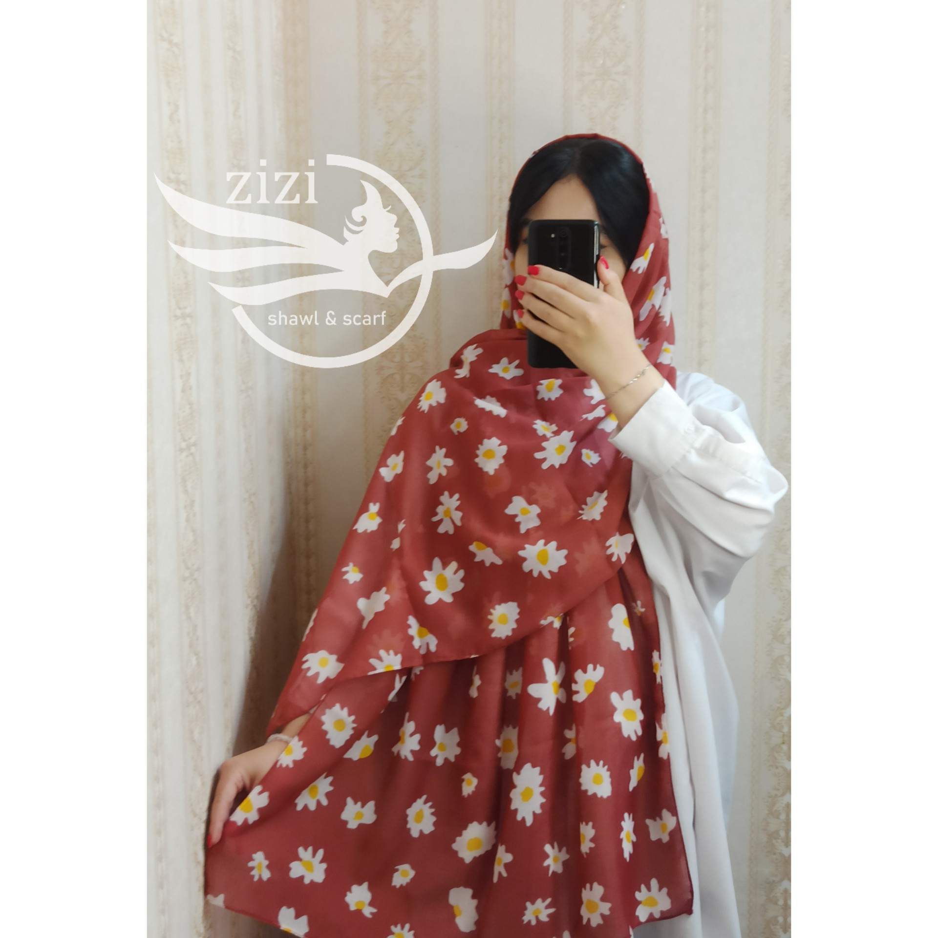 شال بابونه نخی بهاره تابستانه با رنگبندی مختلف
