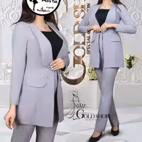 کت و شلوار  طوسی مازراتی 