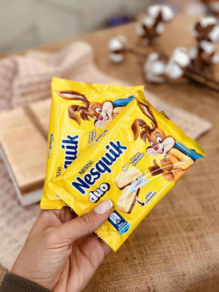 تابلت نسکوییک شکلات سفید و شکلات شیری (nesquik)