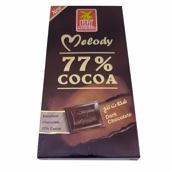 تابلت تلخ 77 درصد آناتا مقدار 100 گرم | فروشگاه اینترنتی تاتا کالا