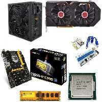 ریگ ماینینگ MC-RIG X6 XFX Radeon RX 580 XXX Edition 8GB OC  Mining