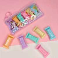 مینی هایلایتر فانتزی 6 رنگ طرح شکلات