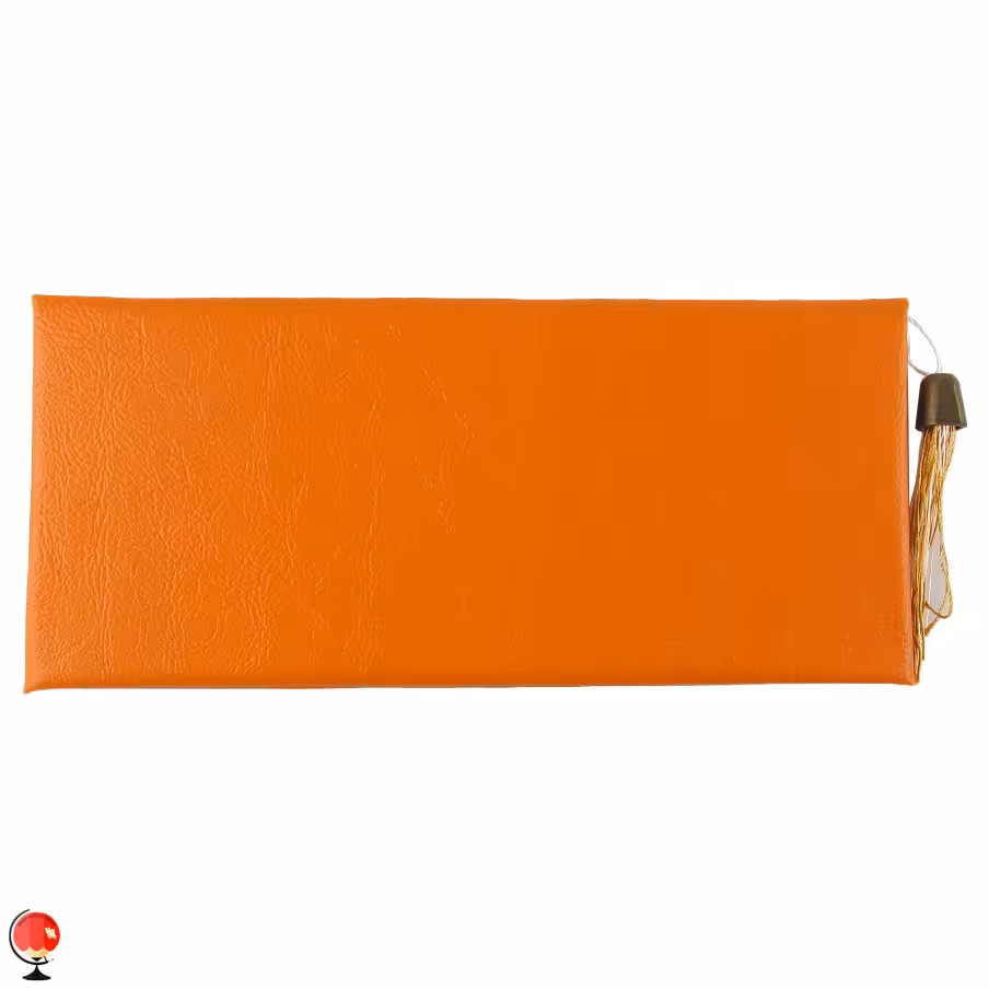 پاکت پول مجلسی چرم منگوله دار نارنجی