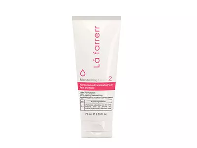 کرم مرطوب کننده دست و صورت لافارر مدل آب رسان شماره 2 مناسب پوست معمولی و مختلط حجم 75 میلی لیتر