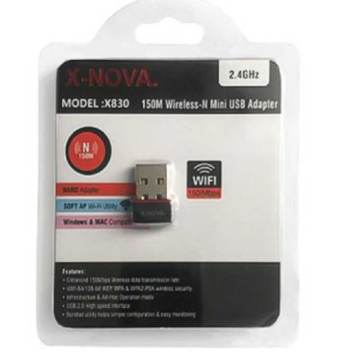 دانگل وای فای nova مدل  x-830 رنگ مشکی (پس کرایه)