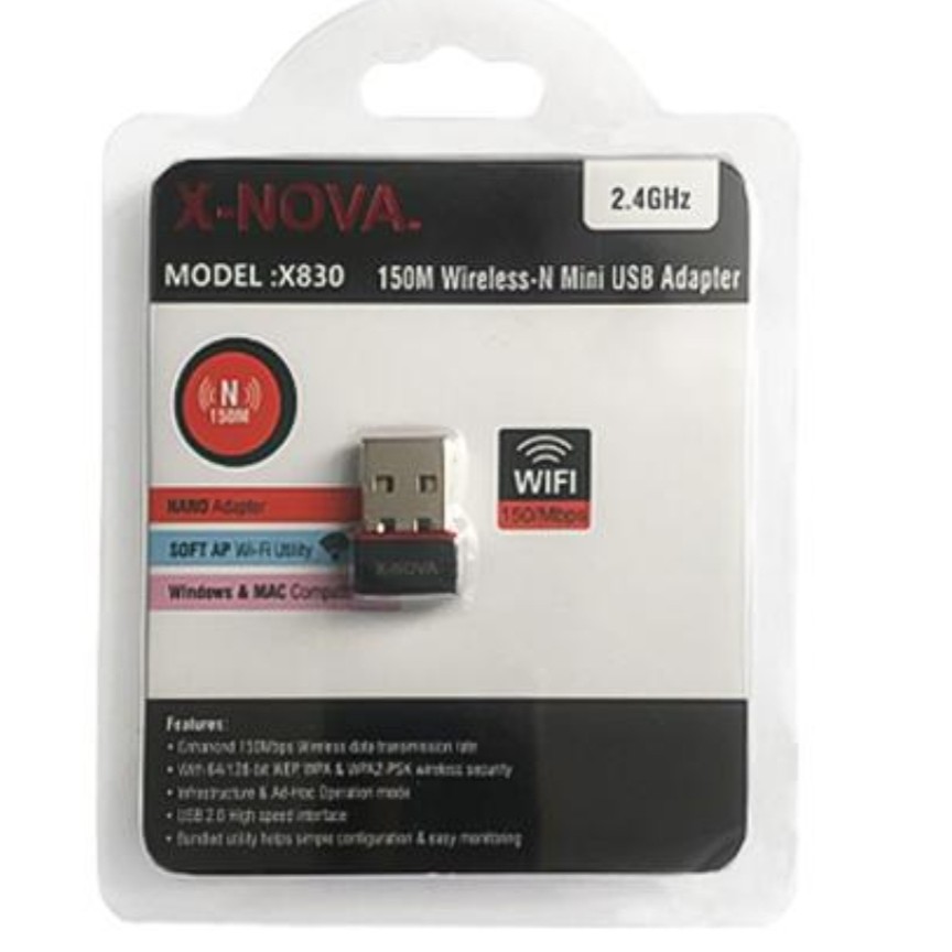  دانگل وای فای nova مدل  x-830 رنگ مشکی (پس کرایه)