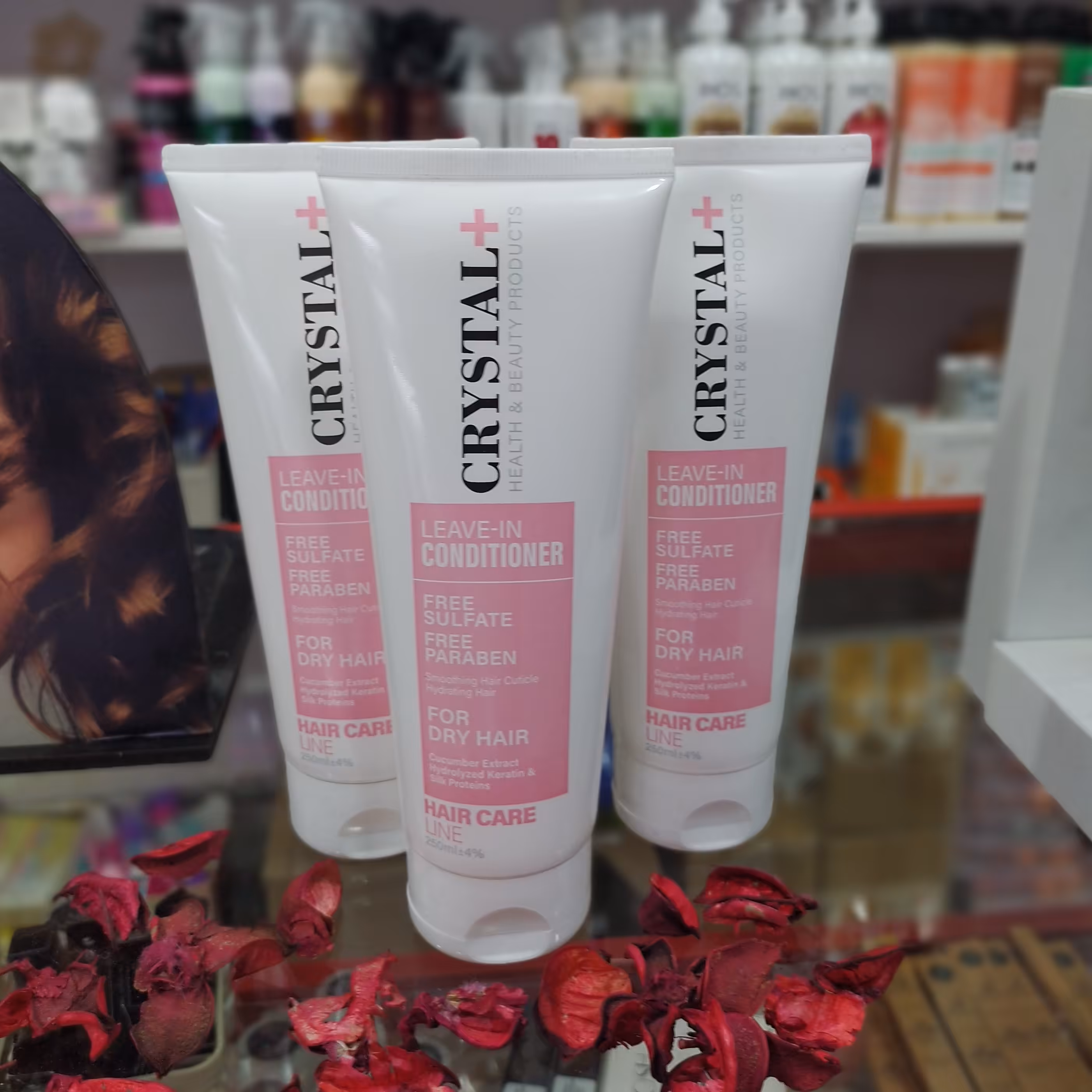 ماسک مو کراتینه 250میل کریستال فاقد سولفات و فاقد پارابن مخصوص موهای خشک