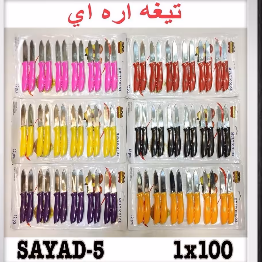 کارد میوه خوری مدل SAYAD5عمده (پک 12بسته ای)