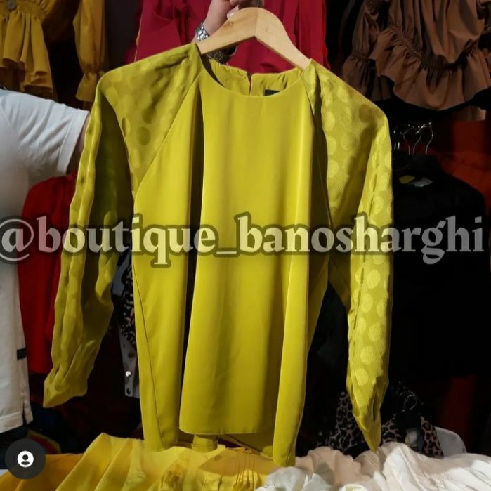 شومیز آستین توپ توپی