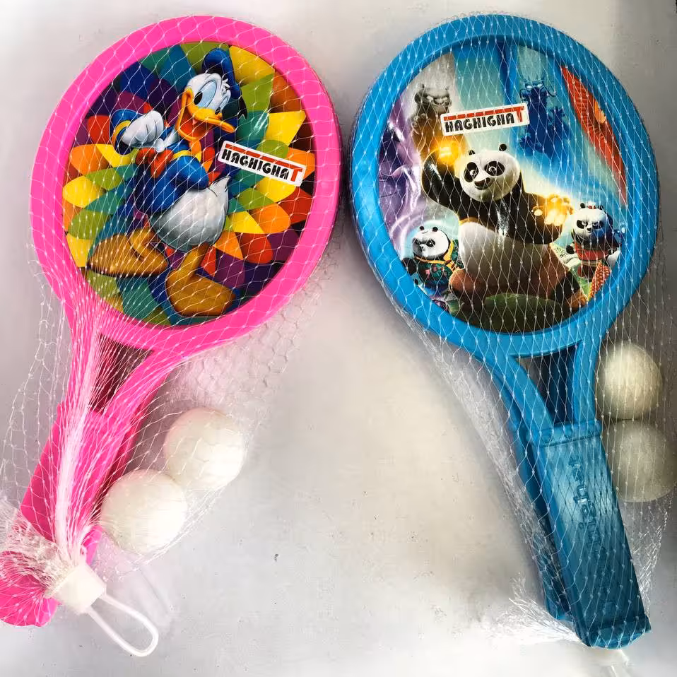 اسباب بازی تنیس روی میز پلاستیکی فانتزی همراه دو توپ