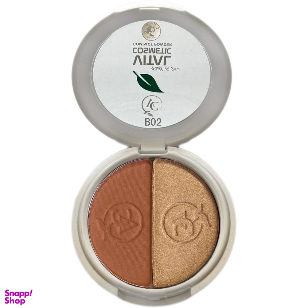 رژگونه و هایلایتر ویتال مدل کرولتی فری شماره B02 حجم 10 گرم