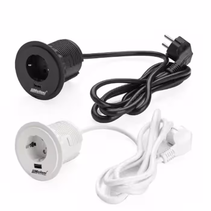 پریز توکار گرد سیمپل ملونی مدل 10034 