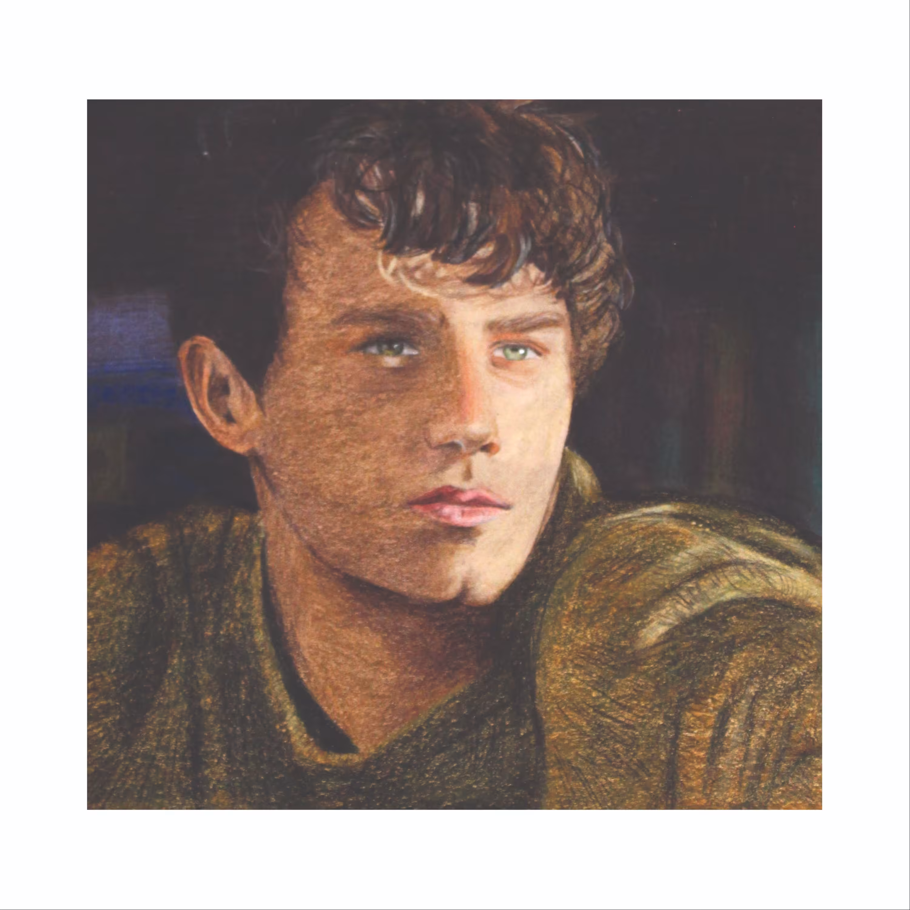 نقاشی مداد رنگی مدل برندان فلین کد 01