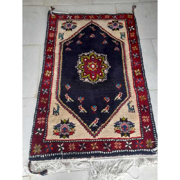 فرش دستباف قالی کلاردشت طرح گل سینی کلاردشت کد Far11