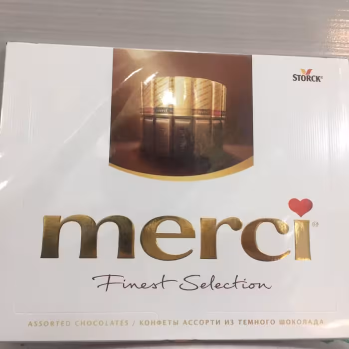 کادوئی مرسی 250 گرمی شکلات  MERCI با 4 طعم متفاوت