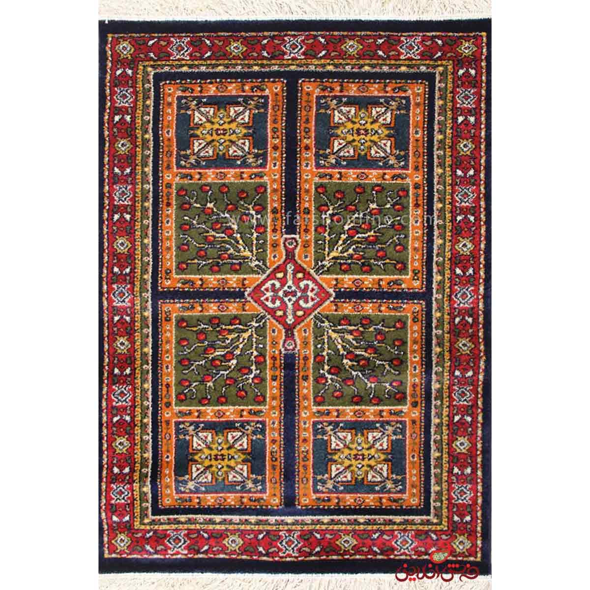 فرش ماشینی ساوین طرح باغ انار