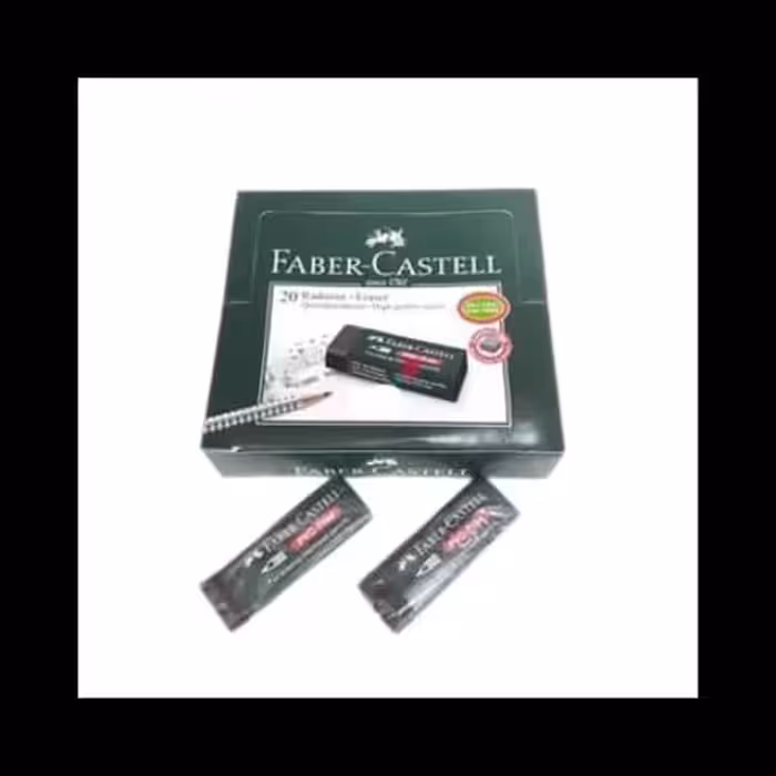 پاک کن فابر کاستل بسته ی 20 عددی مشکی رنگ PVC بزرگ