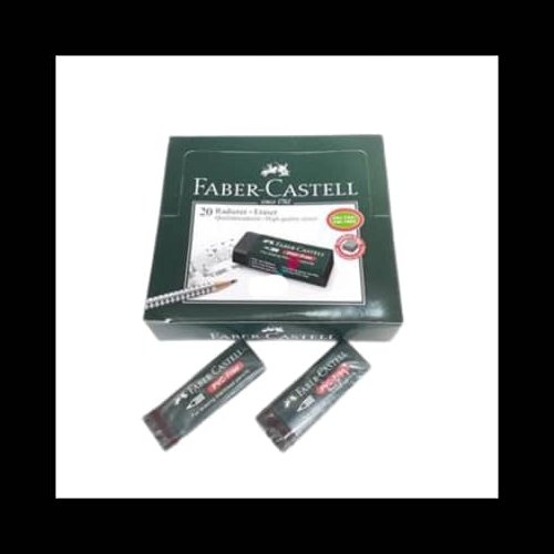 پاک کن فابر کاستل بسته ی 20 عددی مشکی رنگ PVC بزرگ