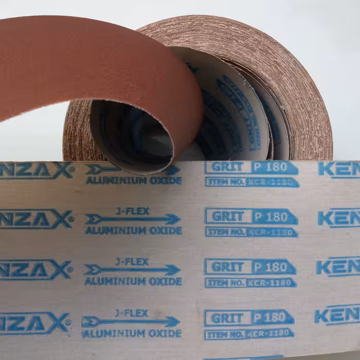 کاغذ سمباده پارچه ای کنزاکس p 180 مناسب چوب و فلز قیمت مربوط به یک متر است