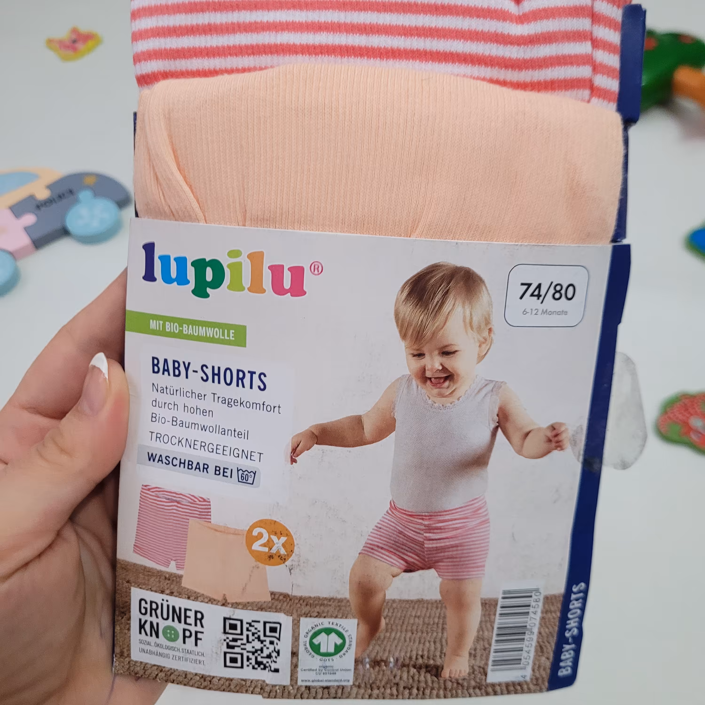 پک 2 عددی شورتک دخترانه از برند لوپیلو آلمان، زیبا و باکیفیت