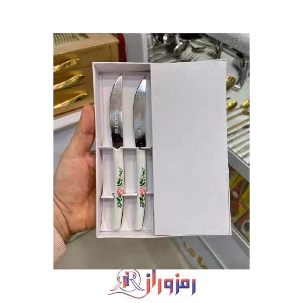 سرویس کارد میوه 12 نفره سرامیکی گلدار