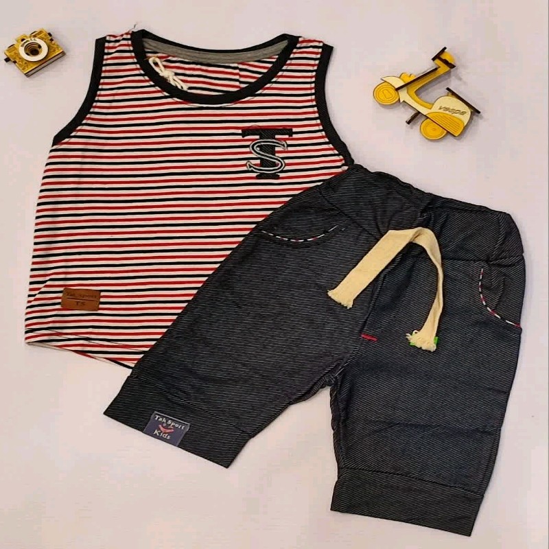 ست تاپ و شلوارک پسرانه مناسب تابستان از سن 1تا10سال
