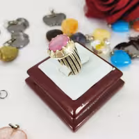 انگشتر نقره مردانه یاقوت سرخ سلین کالا  11797632